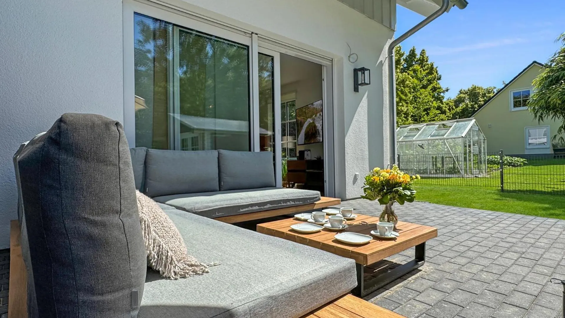 Ferienhaus Cblue: Seeblick, Kamin, Wallbox, Natur Bentwisch